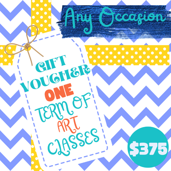 Wild at Art KIDS gift voucher for one term art class worth $375