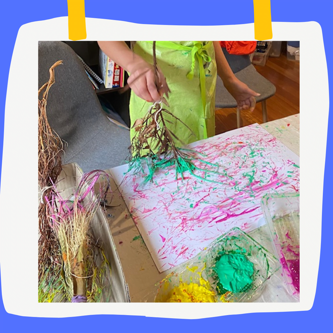 Painting Without Brushes TUE1030am Wild at Art KIDS