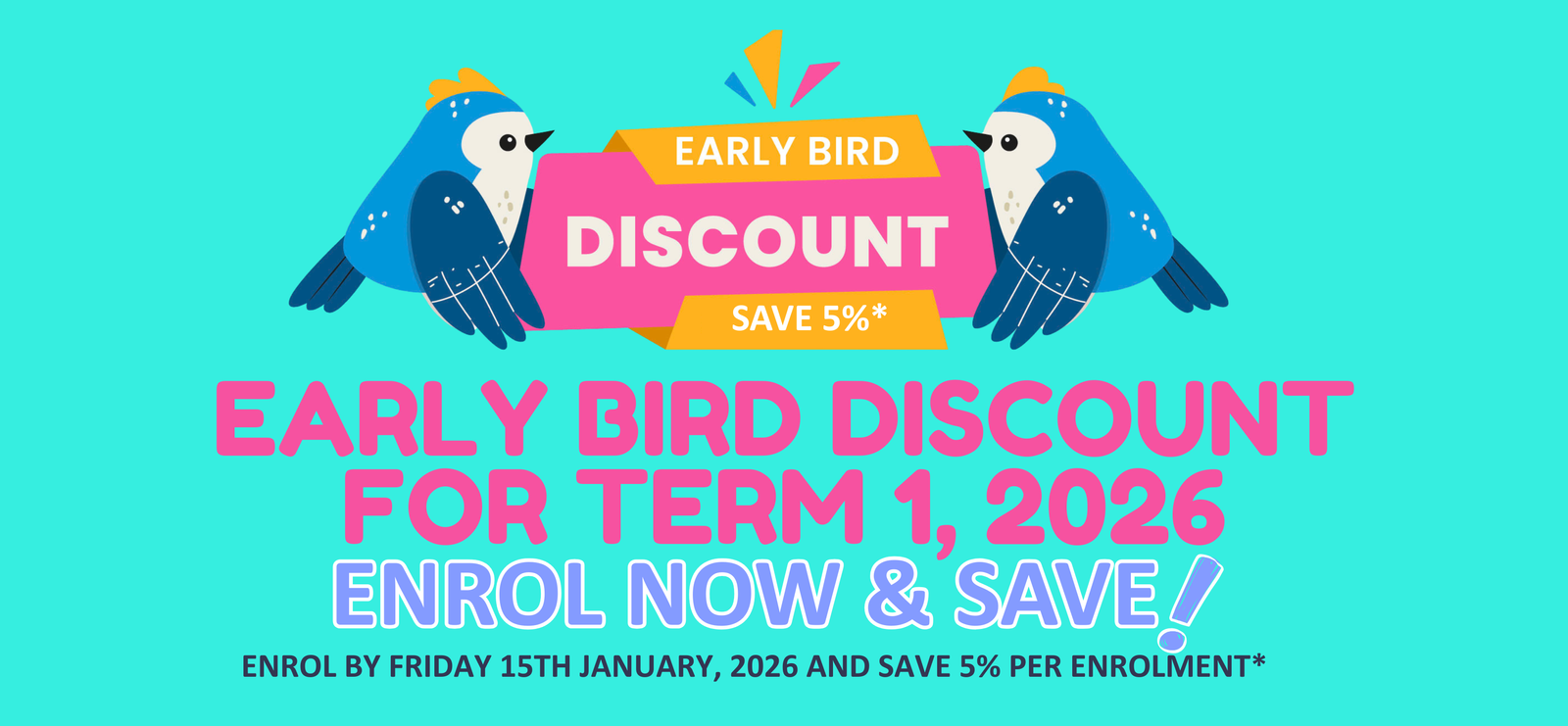 Early bird banner PC