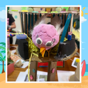 Little birds, litter home