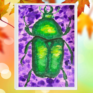 Bold Beetles on Canvas