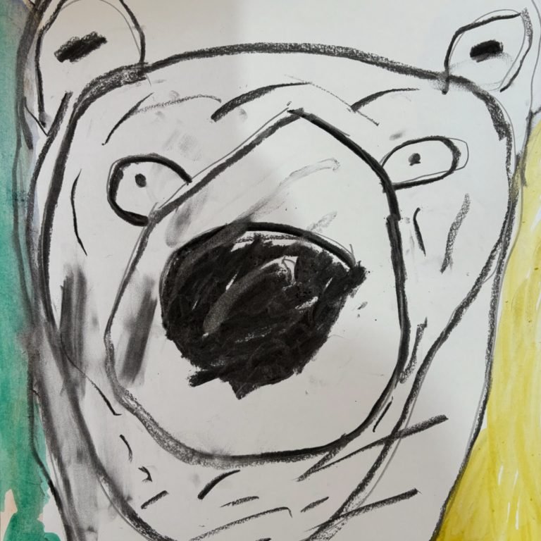 Polar bear painting